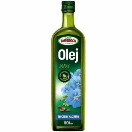 Olej Lniany Tłoczony na Zimno 1 l - Targroch