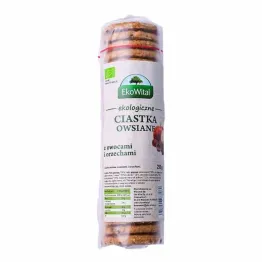 Ciastka Owsiane z Owocami i Orzechami Bio 250 g - Ekowital