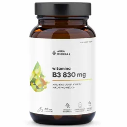 Witamina B3 830 mg 60 Kapsułek - Aura Herbals