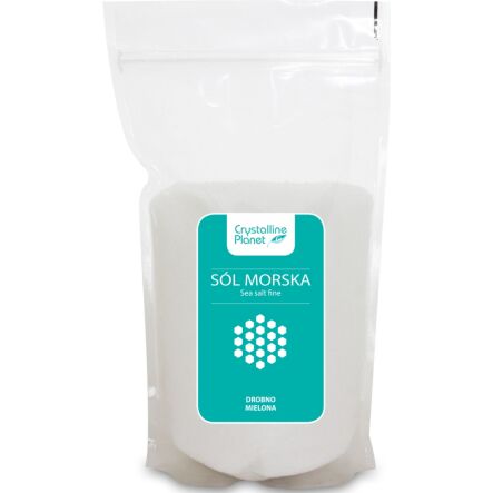Sól Morska Drobno Mielona 1 kg - Crystalline Planet