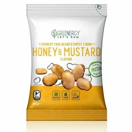 Chipsy z Bobu Miodowo - Musztardowe 60 g - Greenergy