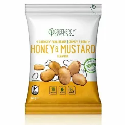 Chipsy z Bobu Miodowo - Musztardowe 60 g - Greenergy