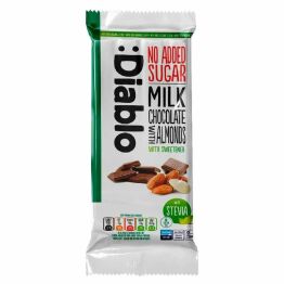 Czekolada Mleczna z Migdałami Bez Dodatku Cukru 75 g - Diab-lo DIABetic-LOw (data: 24.09.2025)