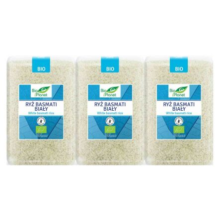 3 x Ryż Basmati Biały Bezglutenowy Bio 2 Kg - Bio Planet