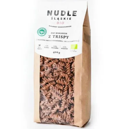 Makaron z TRISPY Pełnoziarnisty ŚWIDERKI BIO 400 g - Nudle Śląskie (data: 18.06.2025)