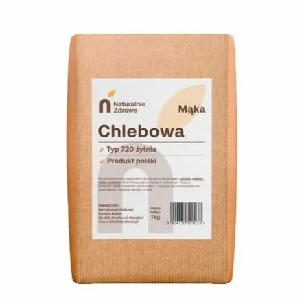 Mąka Żytnia Chlebowa TYP 720 1 kg - Naturalnie Zdrowe