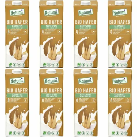 8 x Napój Owsiany Bezglutenowy Bio 1l Natumi