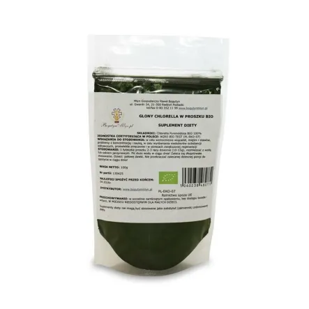 Chlorella Bio 100 G Proszek - Bogutyn Młyn