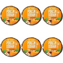 6 x Przekąska Owocowo-Orzechowa Morele, Orzechy Laskowe 25 g Porcja Dobra