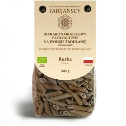 Makaron Orkiszowy Rurki Penne Bio 300 g Fabijańscy