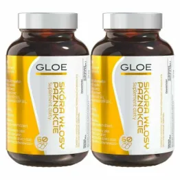 2 x Skóra, Włosy i Paznokcie 60 Kapsułek - Gloe