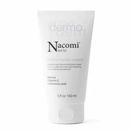 Krem Rozjaśniająco - Odmładzający do Ciała z Retinolem i Witaminą C 150 ml - Nacomi