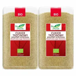 2 x Cukier Trzcinowy Brązowy Bio 1 kg - Bio Planet