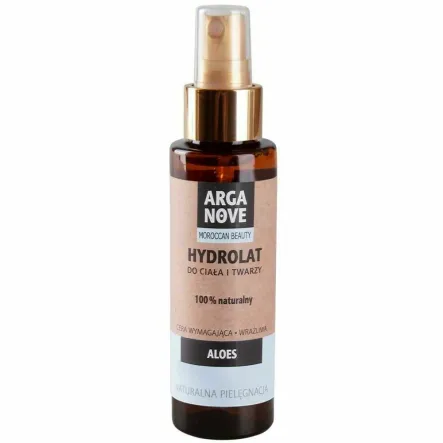 Hydrolat Aloesowy Spray do Ciała, Twarzy i Włosów 100 ml - Arganove