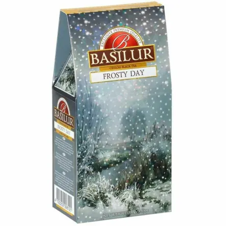 Herbata Czarna Liściasta z Dodatkami FROSTY DAY Stożek 100 g  - BASILUR 