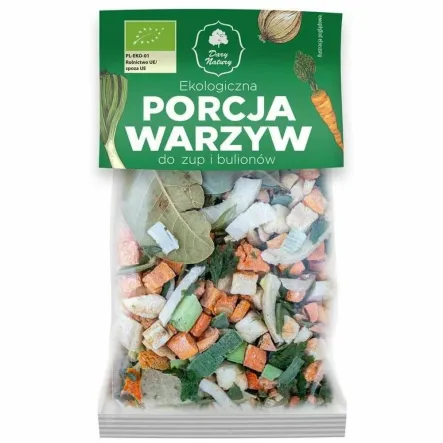 Porcja Warzyw do Zup i Bulionów Liofilizowana EKO 25 g - Dary Natury