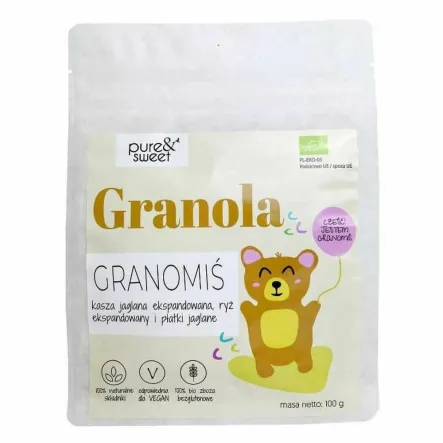 Granola Kakaowa Miś Bio 100 g - Pure&Sweet