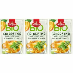 3 x Galaretka o Smaku Pomarańczowym  z Agarem Bezglutenowa Bio 40 g -Amylon