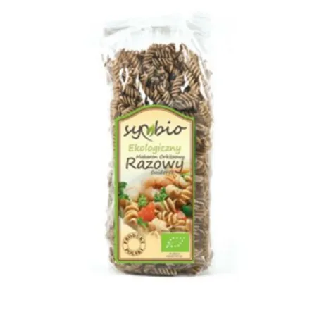 Makaron Orkiszowy Razowy Świderki Eko 400g Symbio