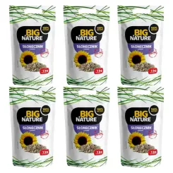 6 x Słonecznik Łuskany 1 kg - Big Nature