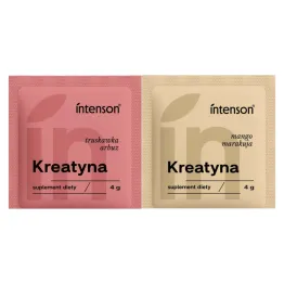 Kreatyna o Smaku Truskawka-Arbuz 4 g  + Kreatyna o Smaku Mango-Marakuja 4 g - Intenson