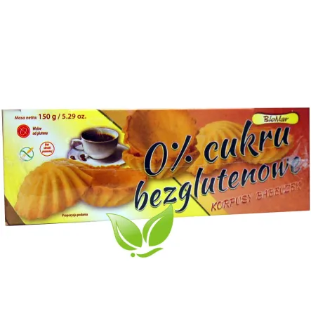 Korpusy Babeczek Bezglutenowe 0% Cukru 150g - BioMar