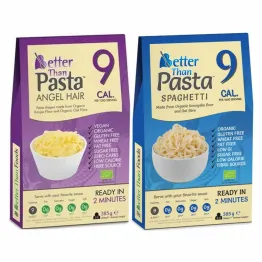 Zestaw Makaron Konjac Spaghetti Bezglutenowy Bio 385g - Better Than Foods + Makaron Konjac Angel Hair Bio 385 g (300 g) -  Better Than Foods