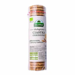 Ciastka Orkiszowe Pełnoziarniste Cytryna i Imbir Bio 250 g - Ekowital