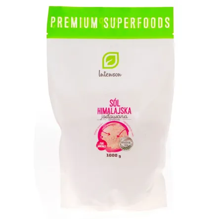 Sól Himalajska Różowa Drobna Jodowana 1 kg Intenson
