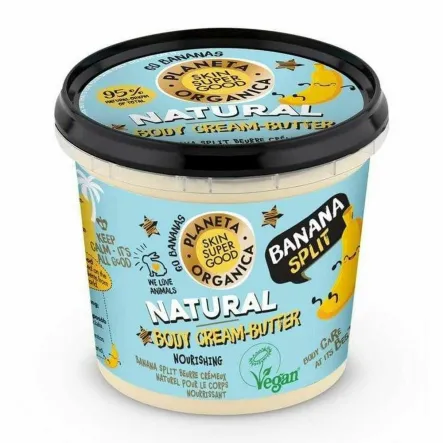 Masło do Ciała Odżywczo - Nawilżające Banana Split 360 ml - Planeta Organica