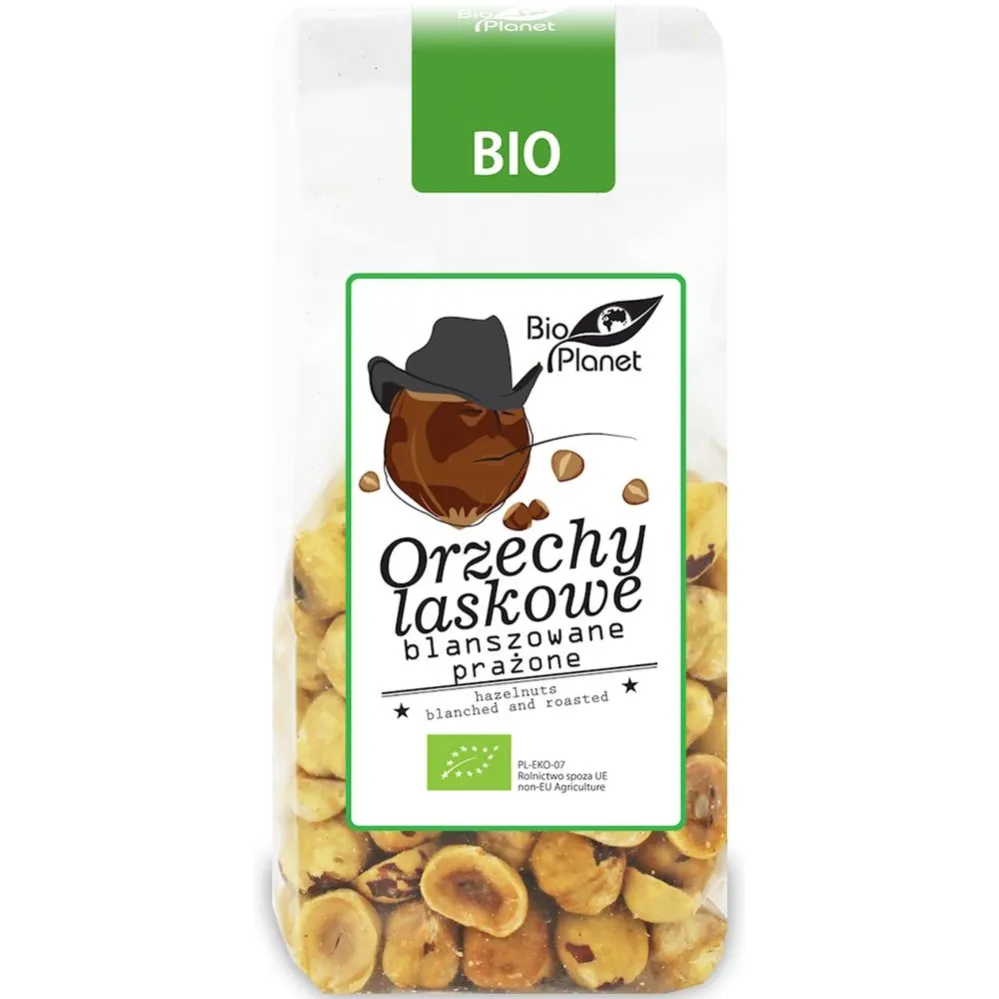 Orzechy Laskowe Prażone Blanszowane Bio 100 G  Bio Planet