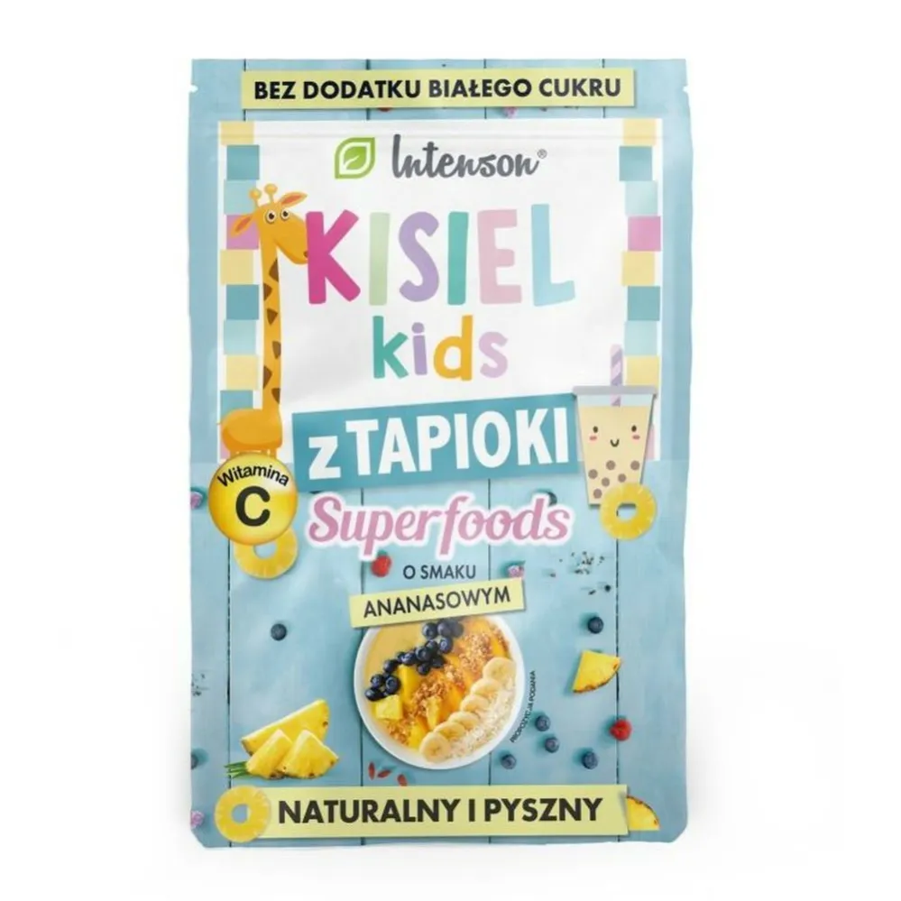 Kisiel Kids z Tapioki Ananasowy 30 g - Intenson - Przecena Krótka Data Minimalnej Trwałości