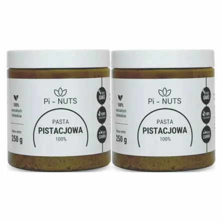 2 x Pasta Pistacjowa 100% 250 g - PI-NUTS