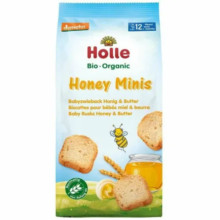 Sucharki z Miodem i Masłem Bio 100 g - Holle