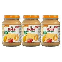 3 x Deser Dla Niemowląt Jabłko i Gruszka Bio Demeter 190 g - Holle