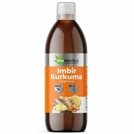 Imbir i Kurkuma z Piperyną 0,5 l - Ekamedica