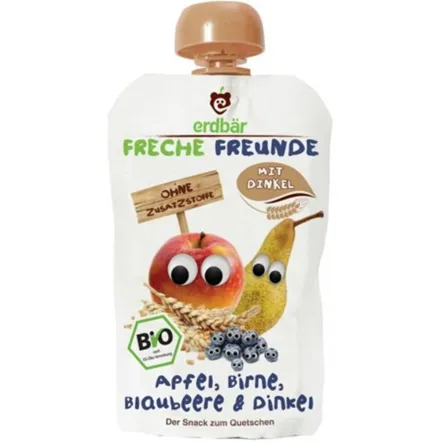 Mus Gruszka, Borówka, Orkisz 100 g Eko Erdbar
