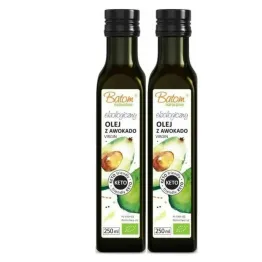 2 x Olej z Awokado VIRGIN Tłoczony na Zimno Keto Bio 250 ml - Batom