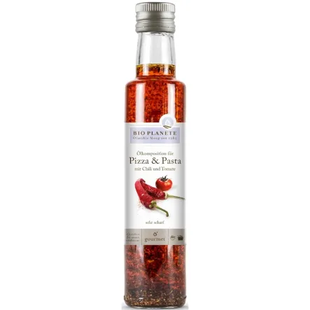 Olej do Pizzy i Makaronu Chili i Pomidor Bio 250 ml Bio Planete