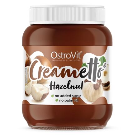 Krem Orzechowo - Kakaowy Bez Dodatku Cukru Creametto Hazelnut 350 g - OstroVit