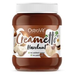 Krem Orzechowo - Kakaowy Bez Dodatku Cukru Creametto Hazelnut 350 g - OstroVit
