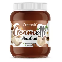 Krem Orzechowo - Kakaowy Bez Dodatku Cukru Creametto Hazelnut 350 g - OstroVit