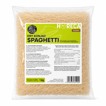 Suchy Makaron Konjac Shirataki z Mąki Konjac Spaghetti 1 kg Diet-Food 1000 g