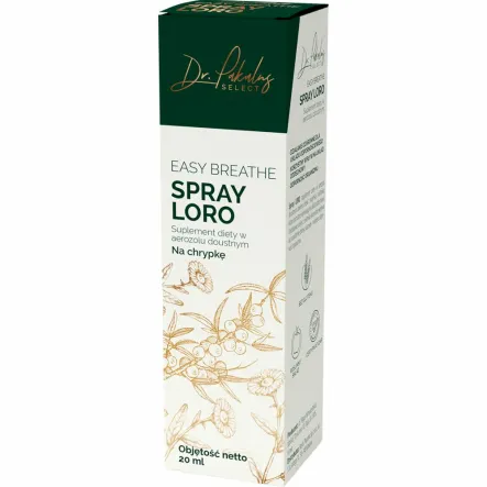 Spray Loro na Chrypkę 20 ml - Dr Pakalns - Przecena Krótka Data Minimalnej Trwałości