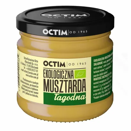 Musztarda Łagodna Bio 180 g Octim