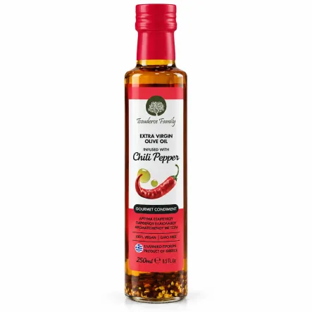 Oliwa z Oliwek Extra Virgin z Chili 250 ml – Tsouderos Family