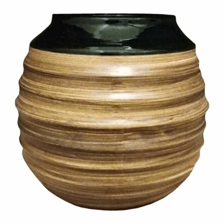 Matero Ceramiczne Miodowe Czarne Szkliwione