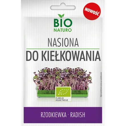 Nasiona do Kiełkowania Rzodkiewka Bio 25 g BIOnaturo