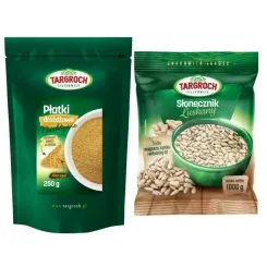 Zestaw Płatki Drożdżowe Nieaktywne 250 g Targroch + Słonecznik Łuszczony 1 kg Targroch