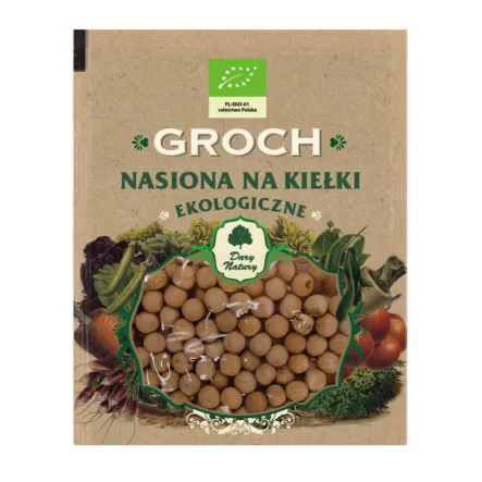 Groch Eko Nasiona Na Kiełki 50 G - Dary Natury